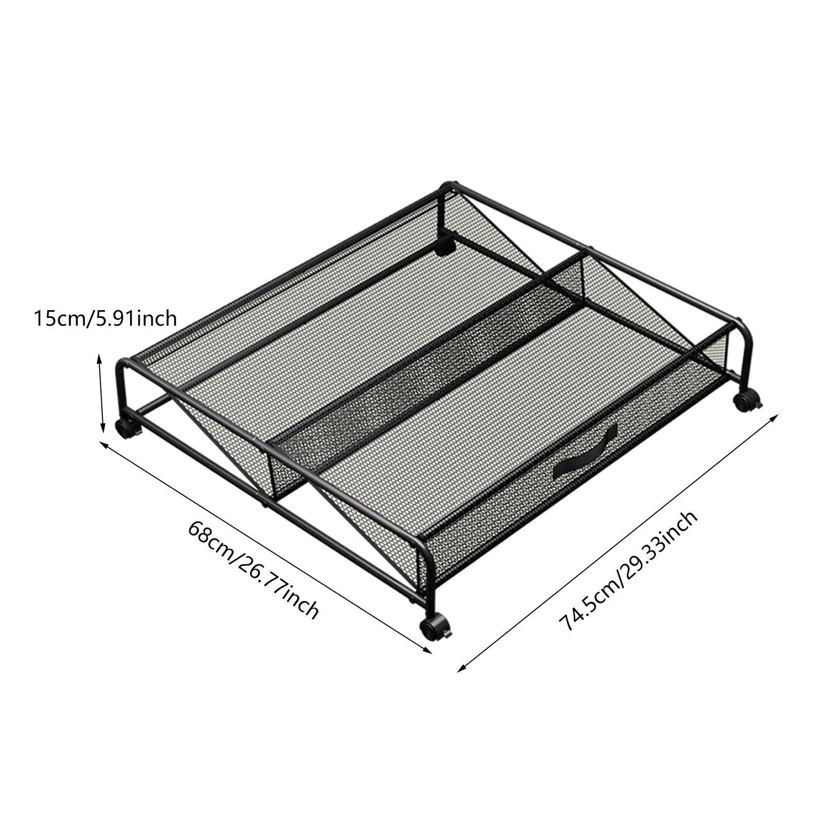 Qianly Zapatero Bajo La Cama Que Ahorra Espacio con Ruedas Y Contenedor de Almacenamiento Simple