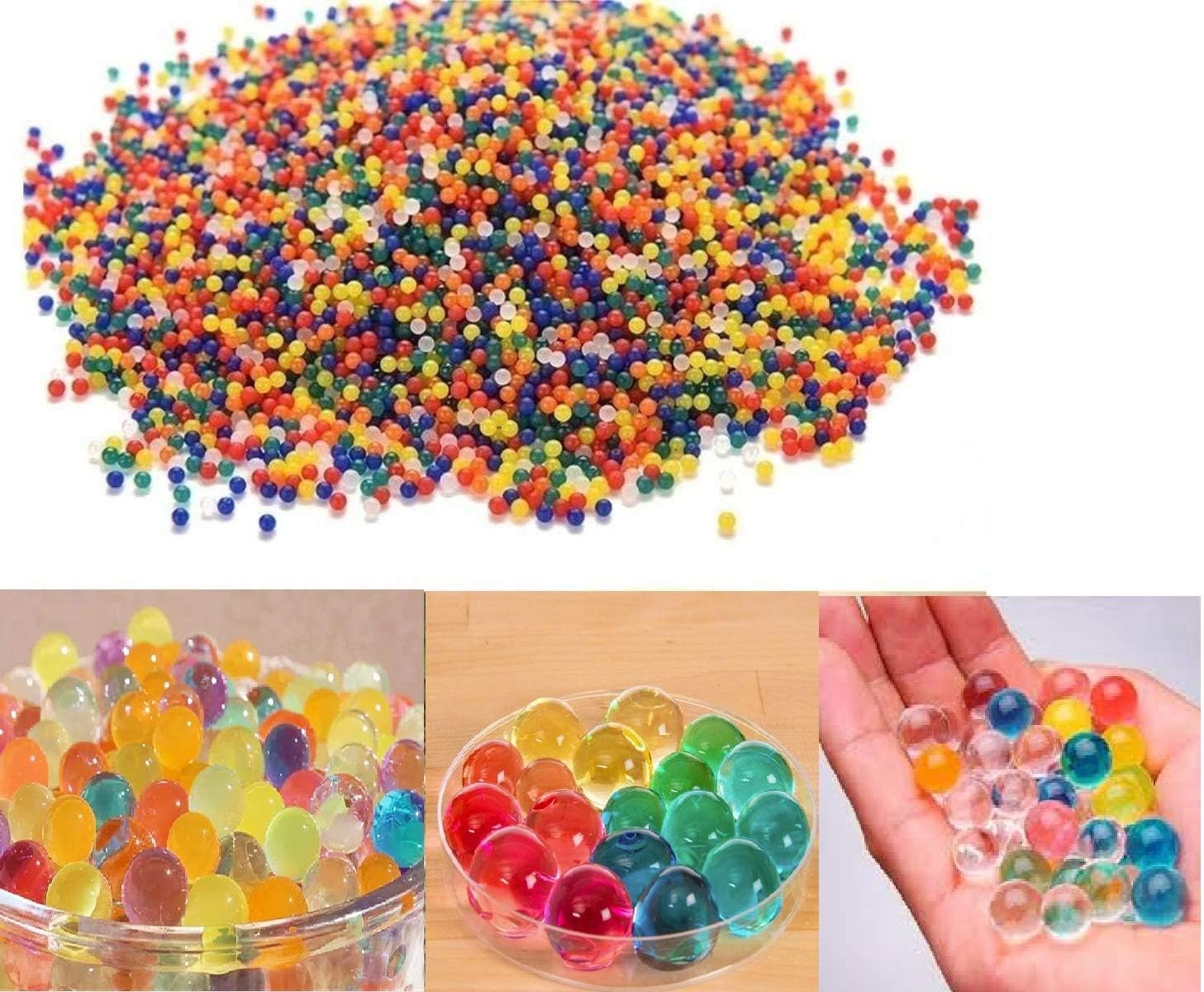Water Jelly Beads, Magic Crystal Soil Balls for Vase, Multicolor, 100 Grams-image-23