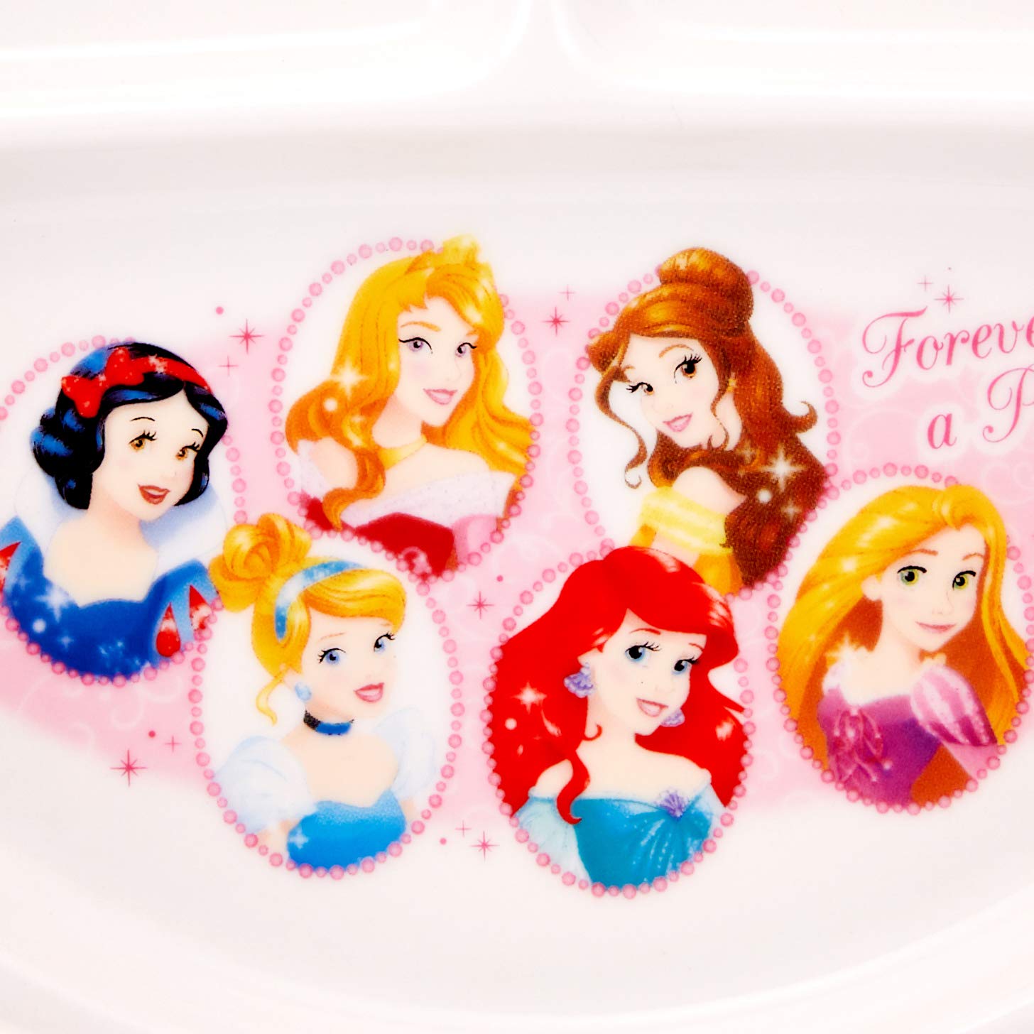 Amazon｜新 ディズニー プリンセス ランチプレート 皿 ホワイト 23cm