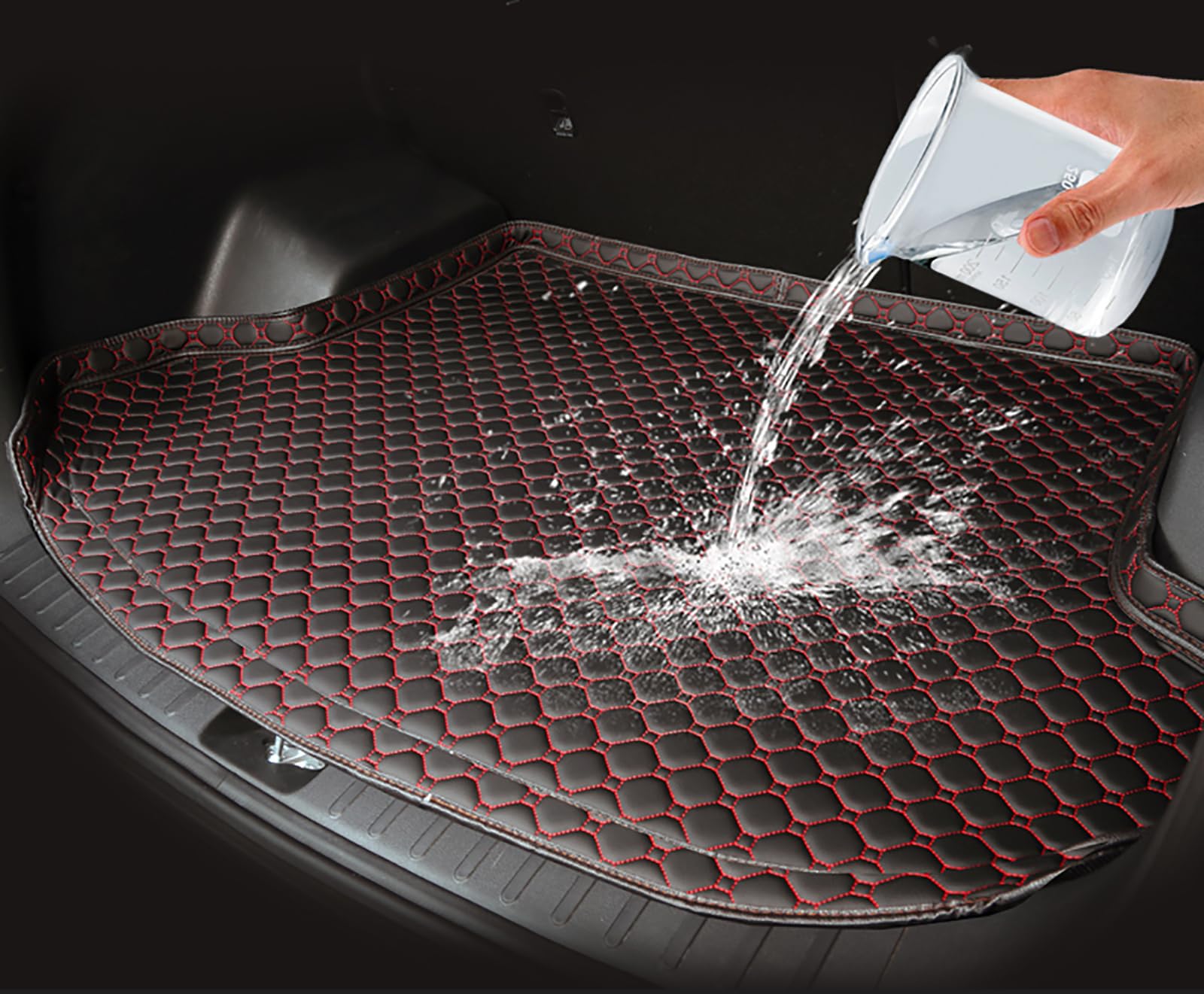 Auto Leren Kofferbakmat voor Toyota Yaris Cross 2020-2024, Volledig Omgeven Waterdichte Anti-slip Cargo Bescherming Interieur Accessoires