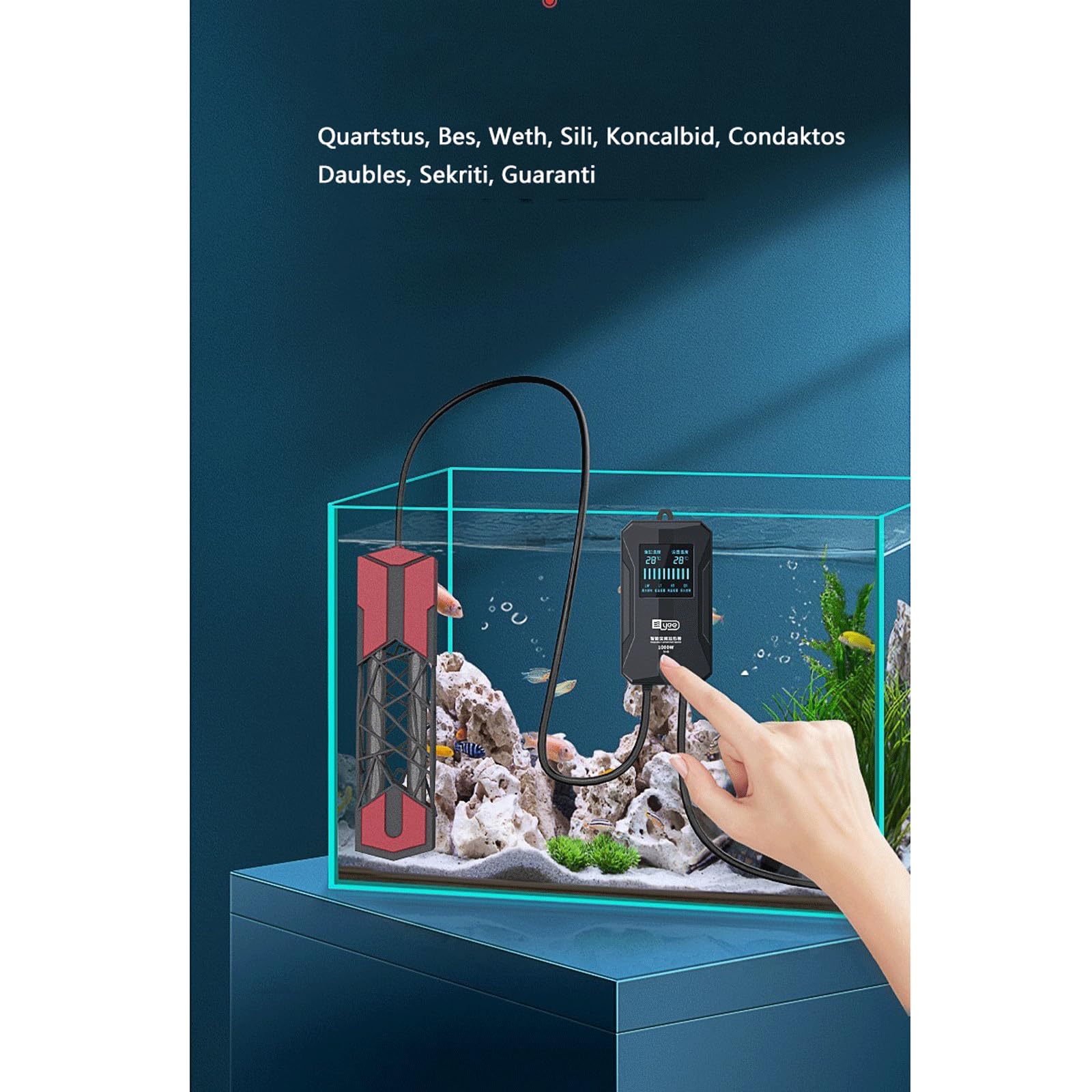Termostato per Asta riscaldante per Acquario Riscaldatore Termostato per Acquario, 800 W (1000 W)