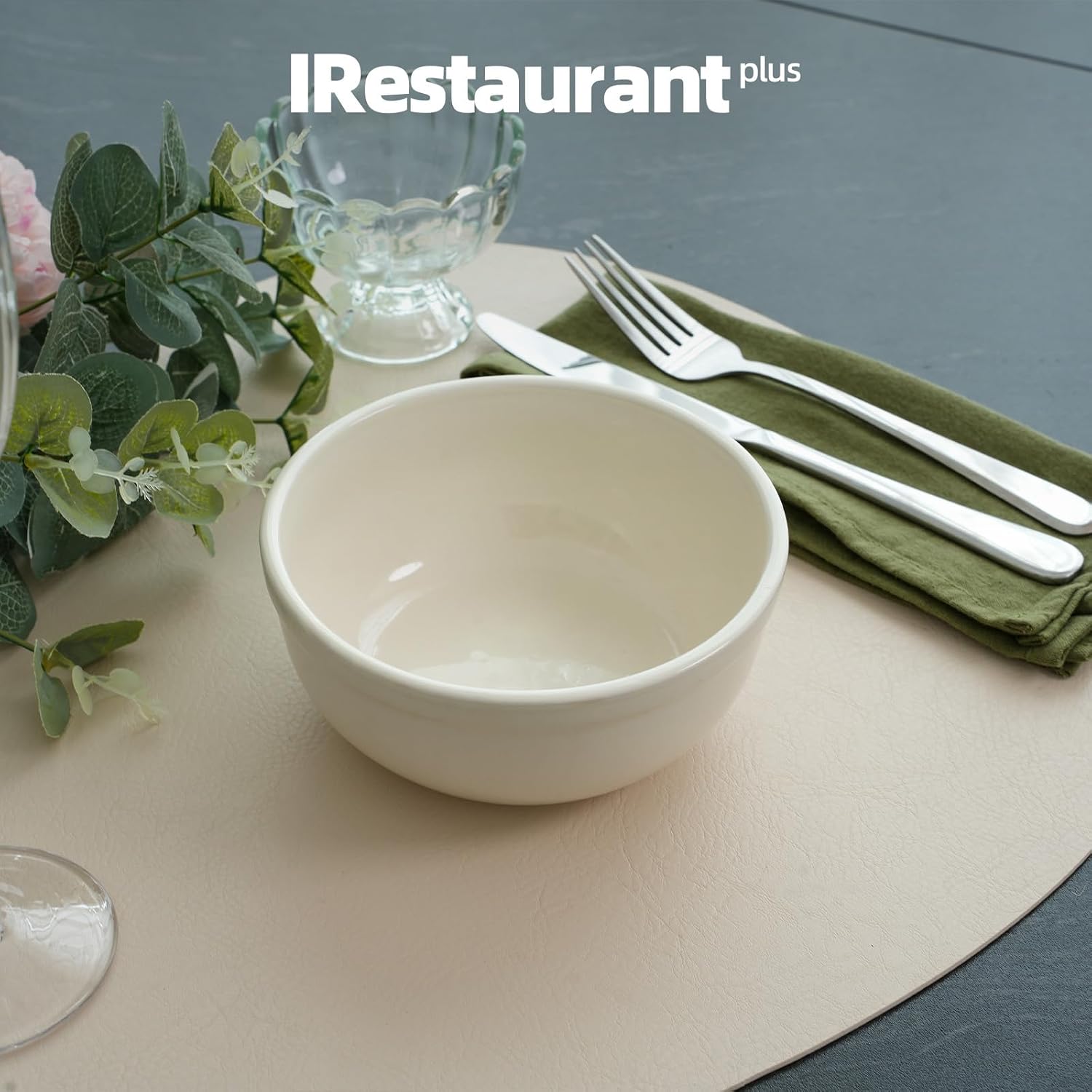 Stoneware Wide Rim Commercial Grade Dinnerware America White, Nappy Bowl 10oz, Case of 24