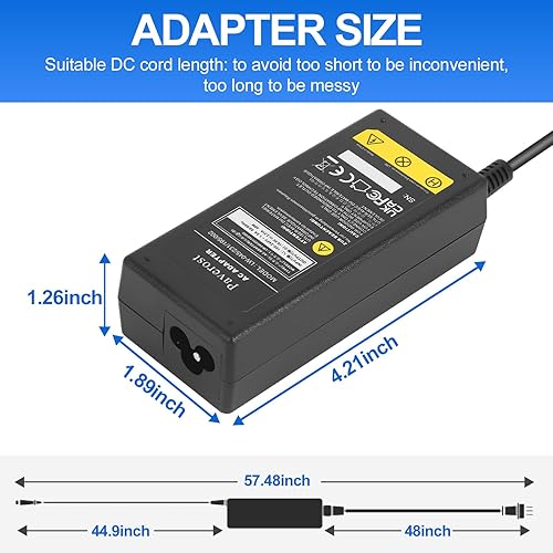 Miniatura 5 de Cargador para portátil de 45 W repuesto para cargador HP Pavilion Modelo 741727-001 Adaptador de CA - 45W 19.5V 2.31A para HP Stream 14 15 11 13
