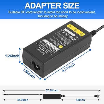 Laptop Charger 45W Power Cord: Replacement for HP Pavilion Charger Model 741727-001 AC Adapter - 45W 19.5V 2.31A for HP Stream 14 15 11 13 Computer Power Supply