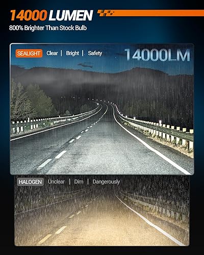 Vista 36 de SEALIGHT Bombillas LED antiniebla PSX24W 2504, 3000 K, amarillas, 600% de brillo, 11 W, alta potencia, 2504 PSX24W, bombillas LED antiniebla DRL