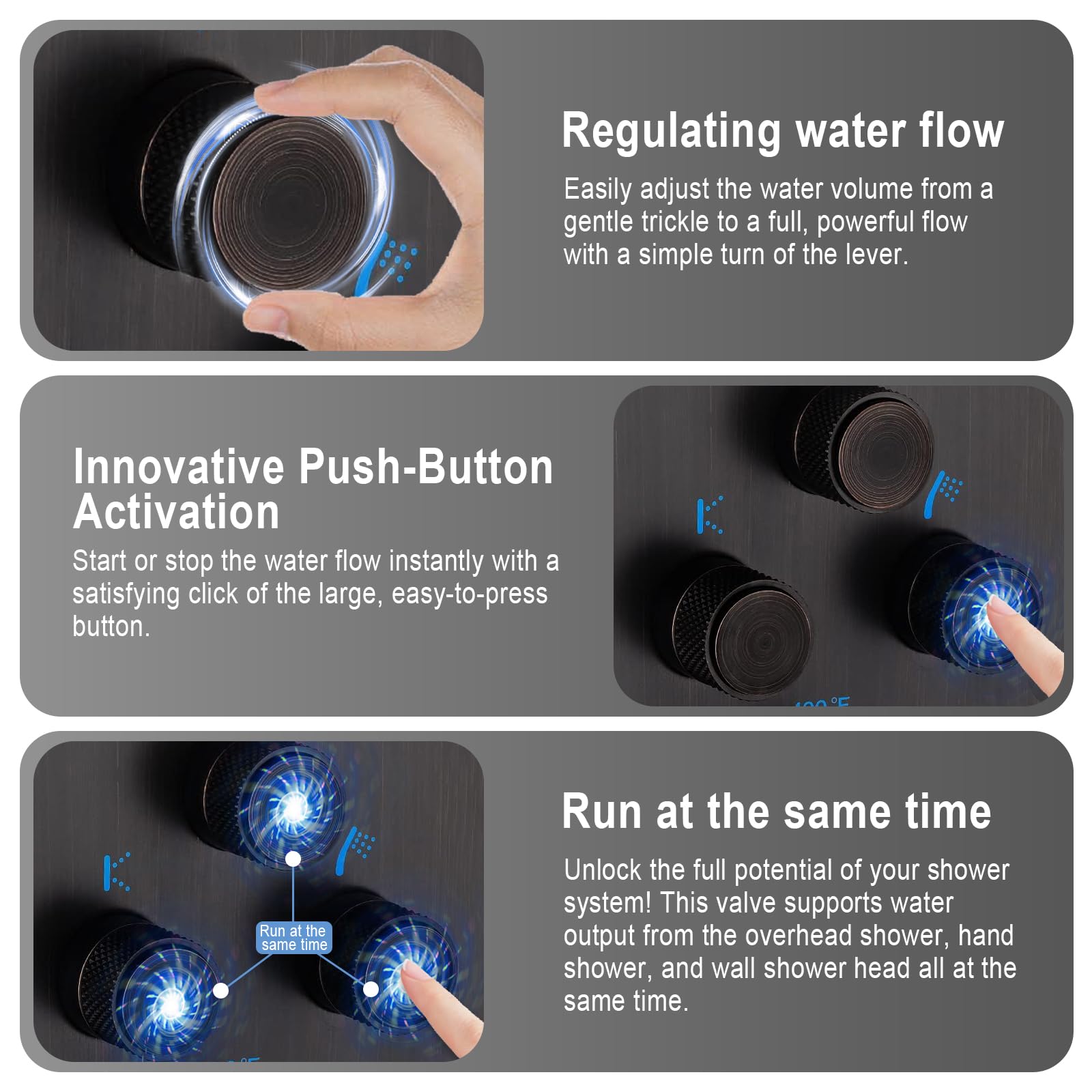 Shower Flow Control Valves