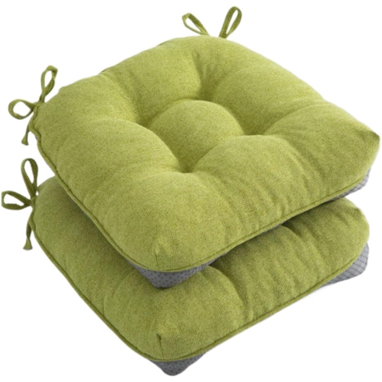 DANNMPX Cushion Chair Cushion Non Slip Bottom Waterproof Indoor Outdoor With Straps For Chair(Grün)