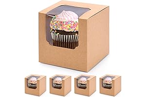 Pre-Assembled Cupcake Boxes for Effortless Gifting