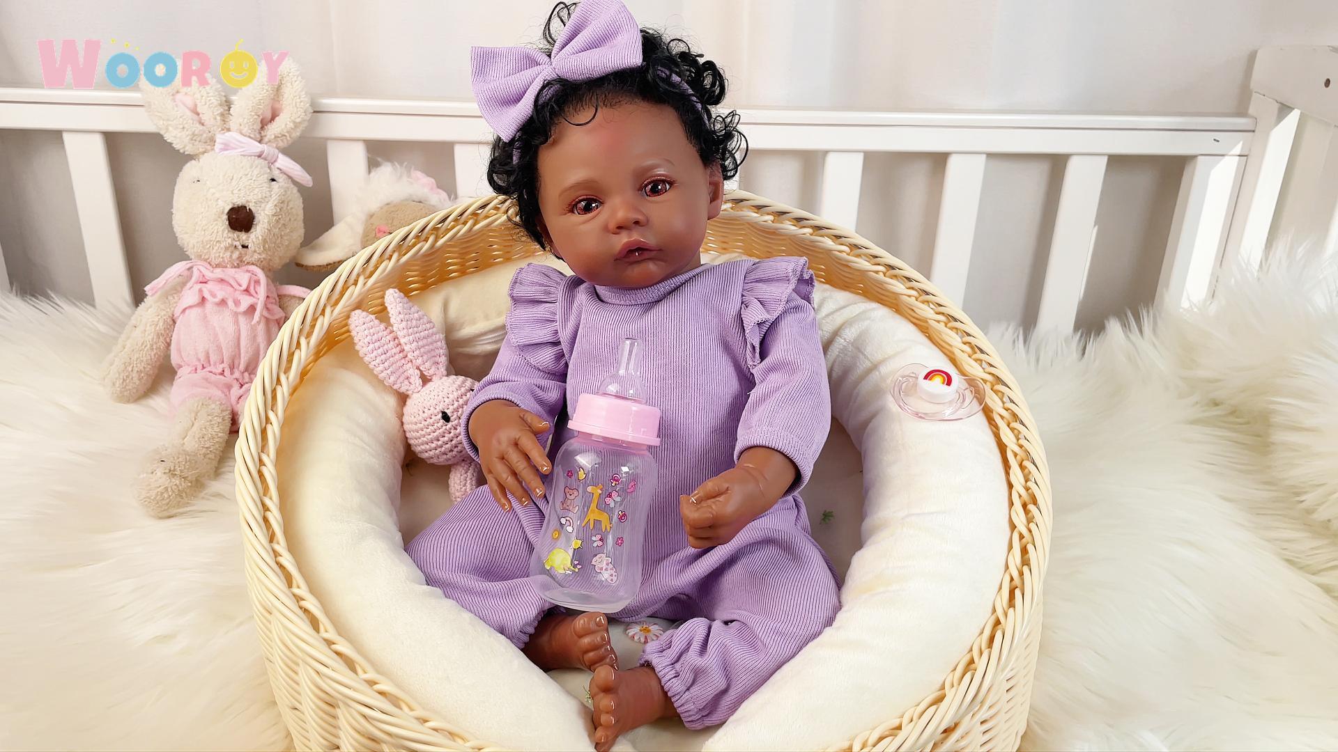 Amazon.com: WOOROY Realistic Reborn Baby Dolls Black Girl – 18