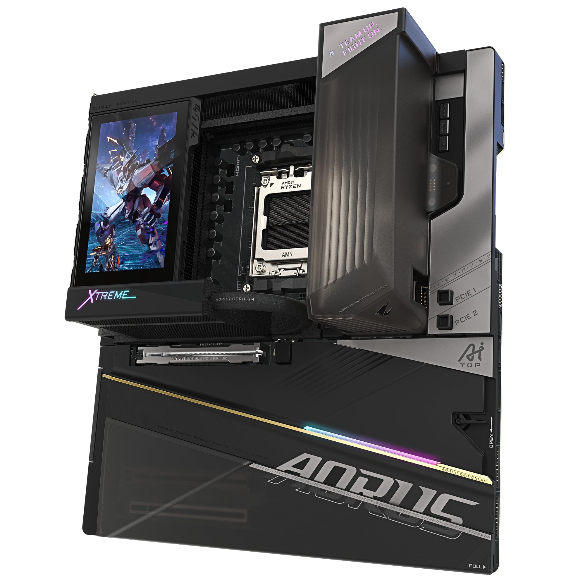GIGABYTE X870E AORUS XTREME X3D AI TOP Scheda Madre - Supporta CPU AMD Ryzen serie 9000, VRM a 24+2+2 fasi, fino a 9000MHz DDR5 (O.C.), 2xPCIe 5.0 M.2 + 3xPCIe 4.0 M.2, Wi-Fi 7, LAN 10GbE, USB 4