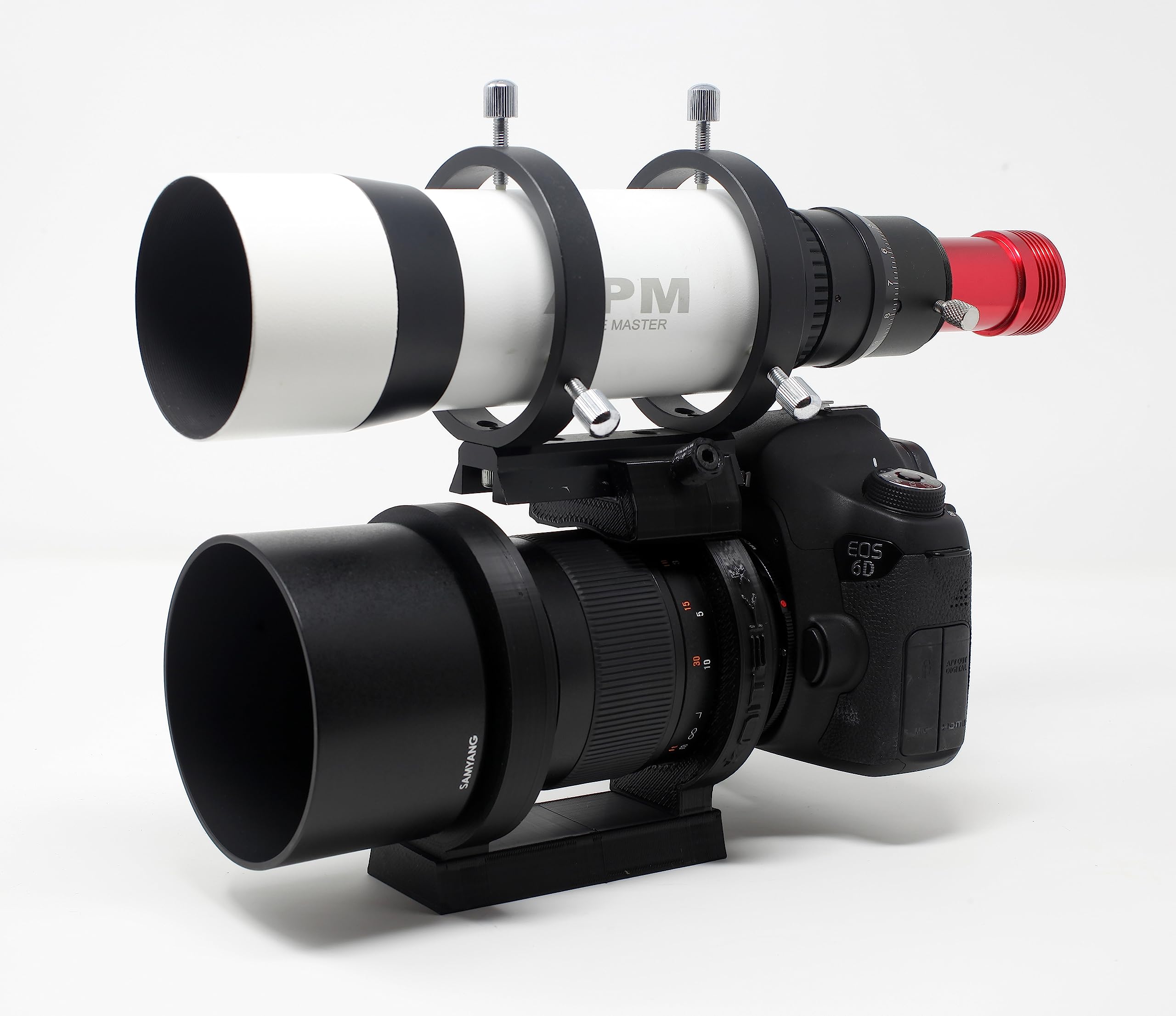 Anelli obiettivo Samyang 135mm f/2.0 ED UMC per Deepsky con morsetto vixen | Lens Tripod Mount Ring - Objektivstativ-Montagering | Made In Italy