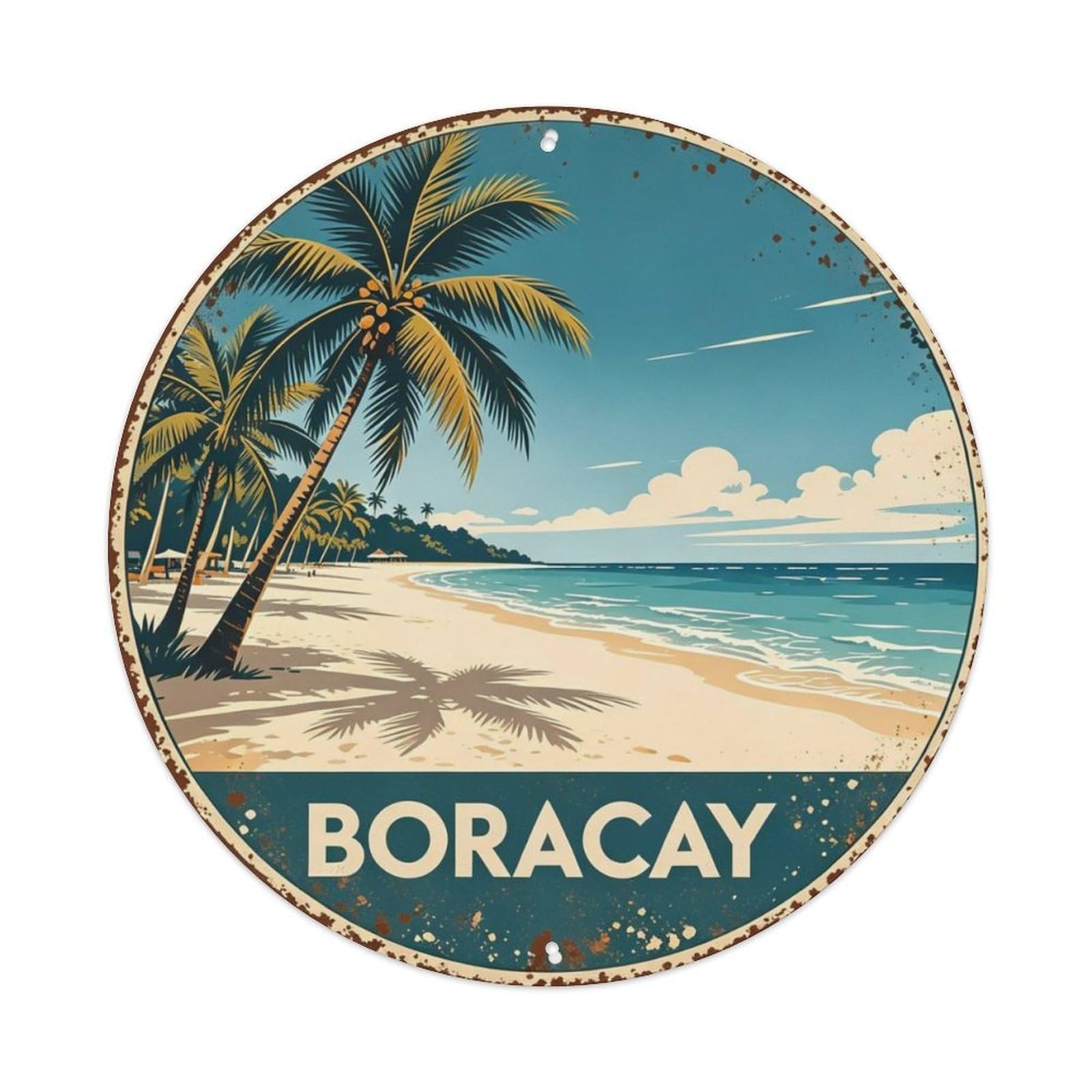 Boracay Beach Metal Tin Sign Plaque