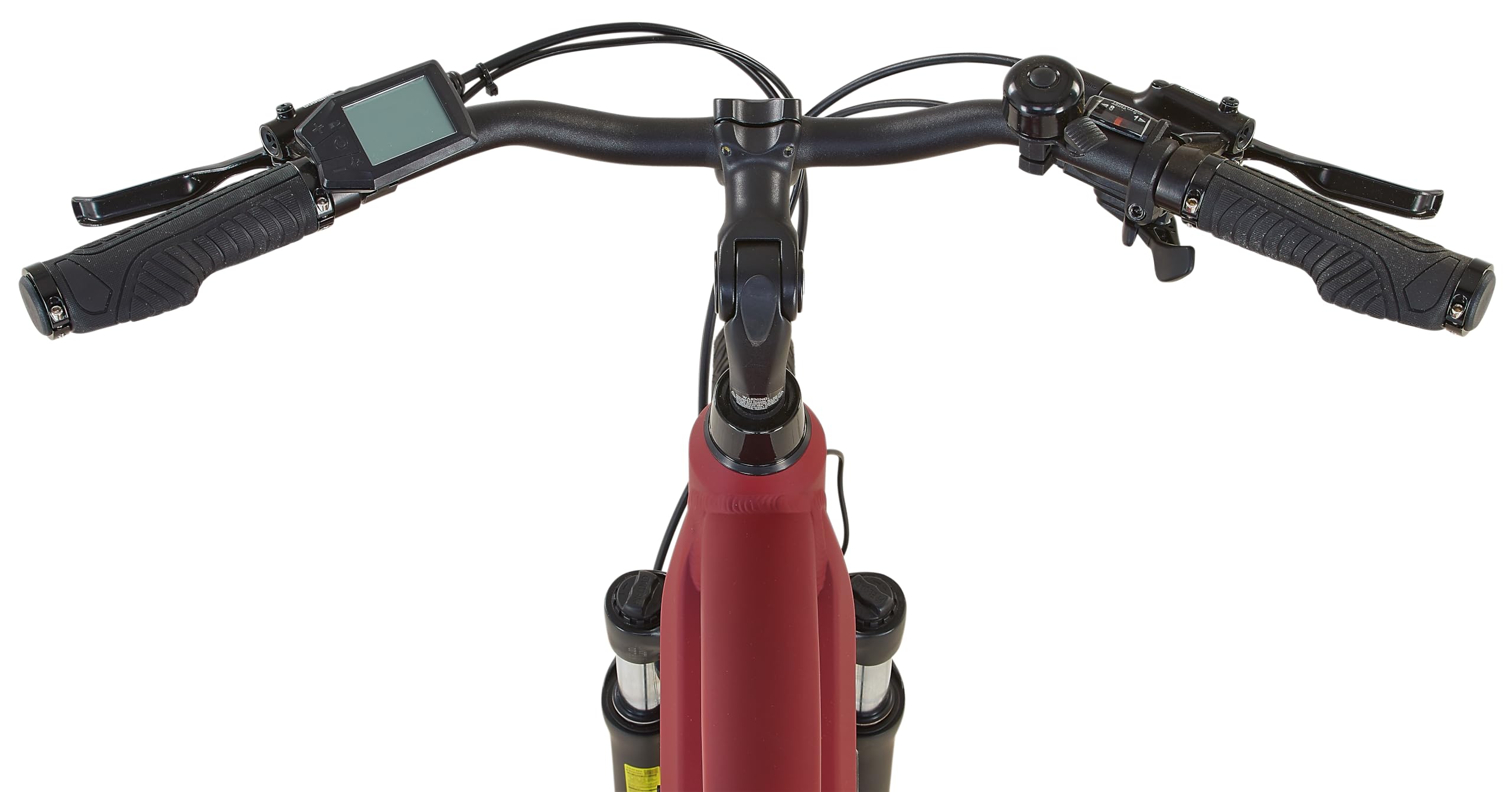 PROPHETE ENTDECKER 2.3 E-Bike, 28" Trapezrahmen 50 cm, Heckmotor 250 W/40 Nm, 8-Gang Kettenschaltung, LCD-Display, 360 Wh Akku, bis 100 km Reichweite, Bordeaux matt