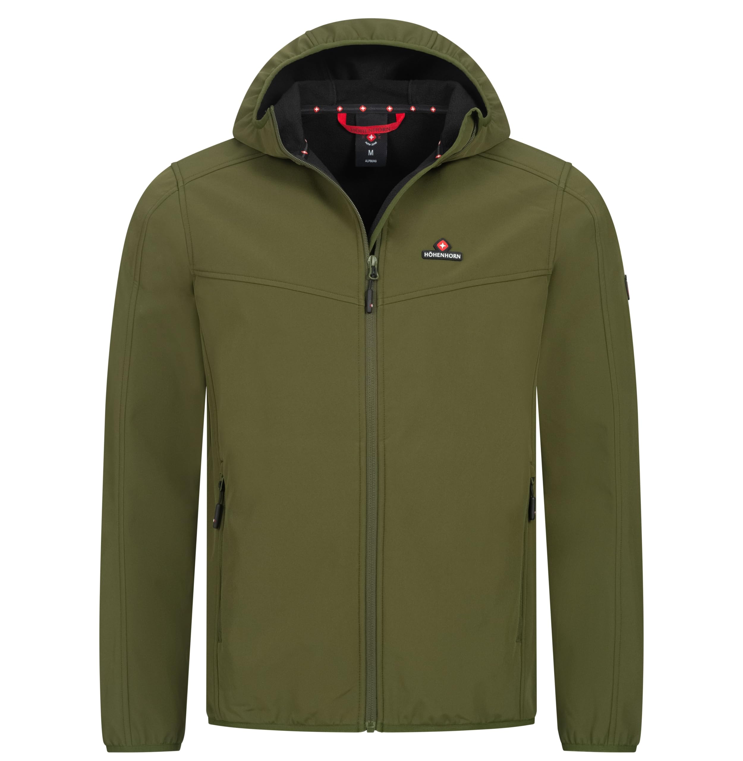 Höhenhorn Alpberg Men's Lightweight Softshell Jacket, Outdoor Leisure Jacket, Transition Jacket, Green, M