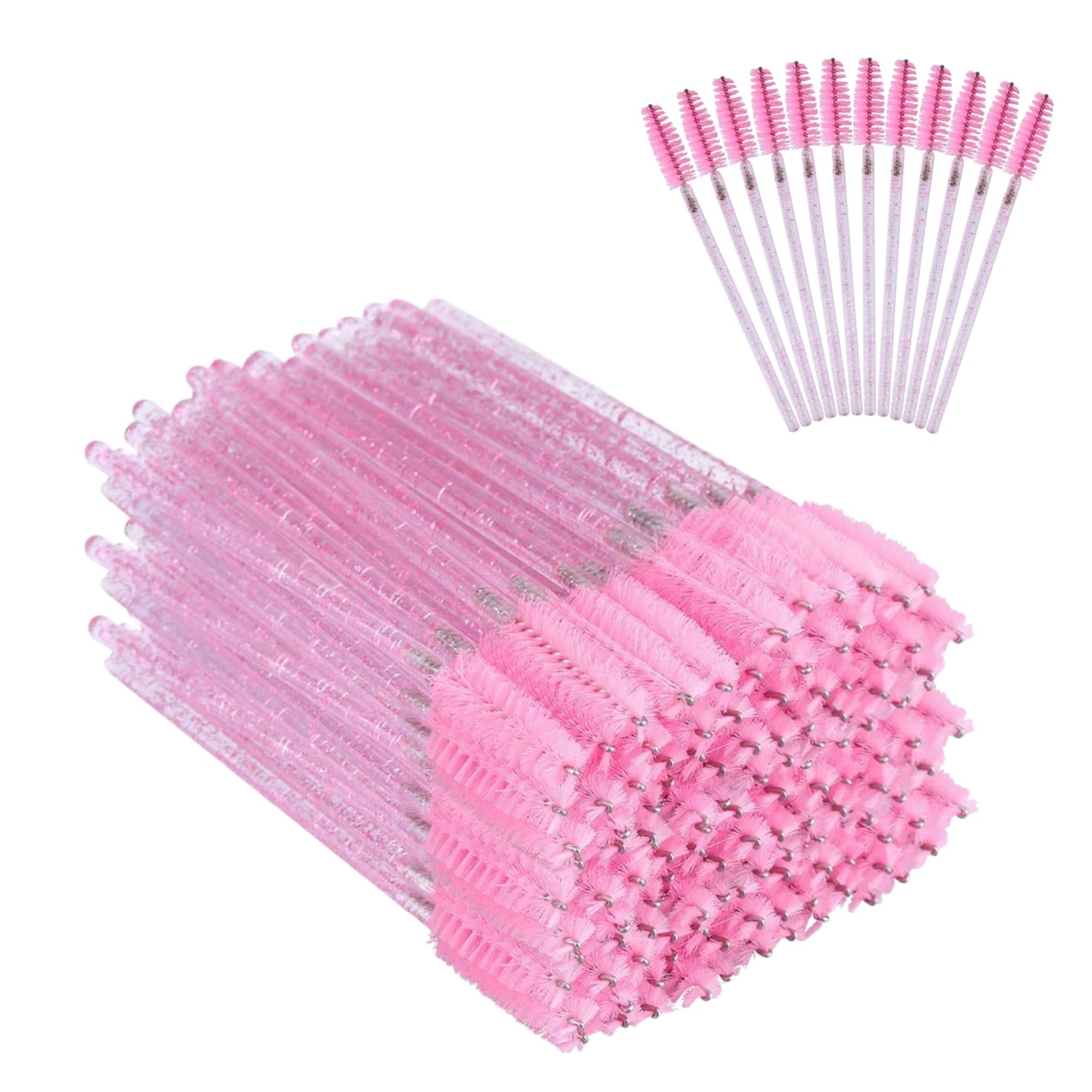 200 Pcs Disposable Eyelash & Eyebrow Brush Set, Mascara Wands