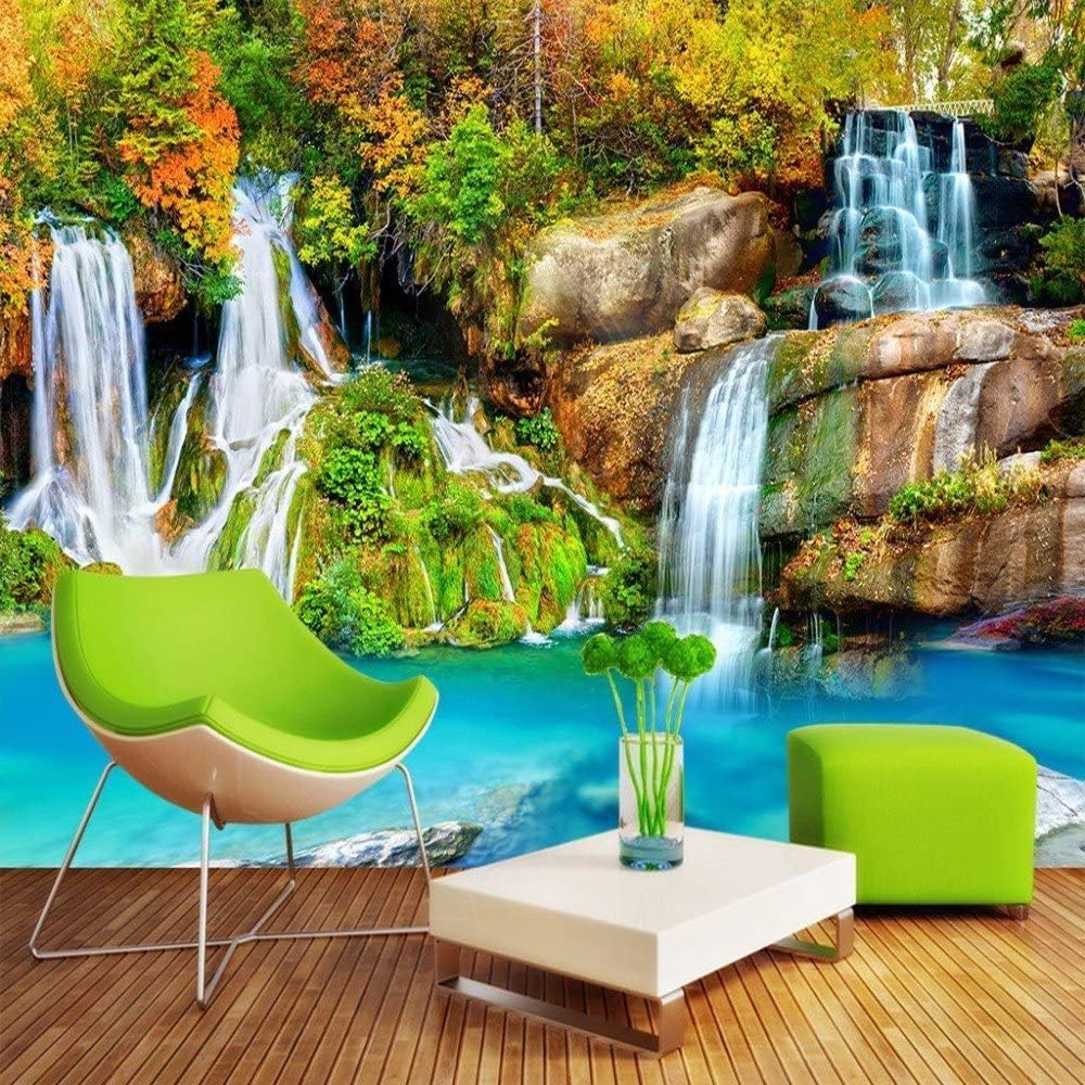 Papier peint mural autocollant paysage 3D pour transformer le salon familial