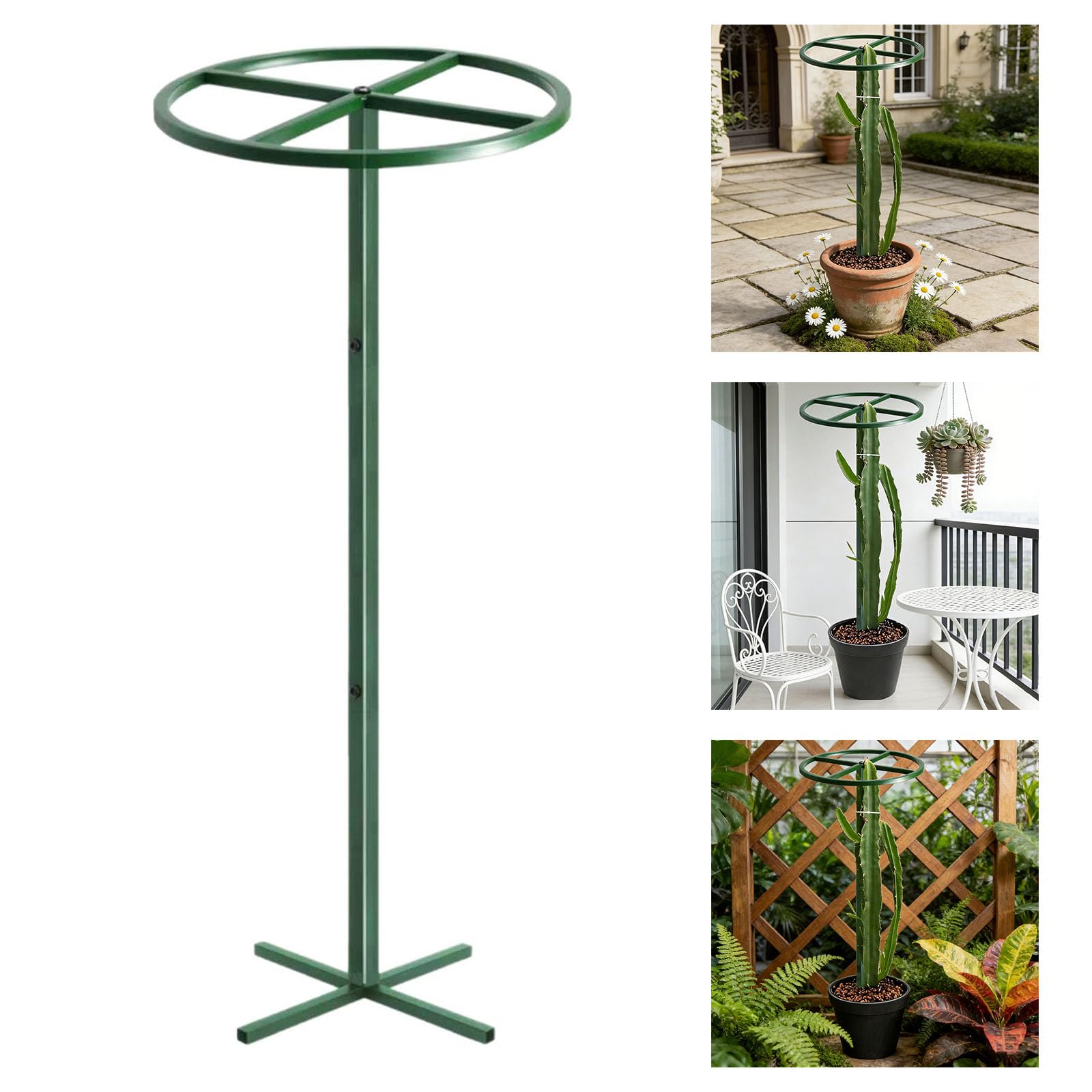 Obélisque de jardin amovible pour plantes grimpantes - Hauteur adaptée à différents poteaux d'escalade