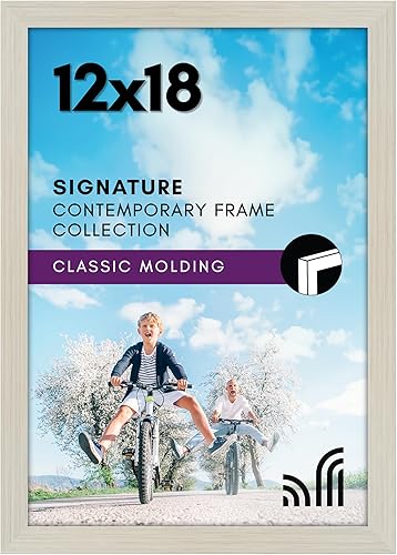 Vista 48 de Americanflat Marco de fotos de 10 x 13 pulgadas con vidrio inastillable - Colección Signature - Marcos de estilo galería hechos de madera de Negro