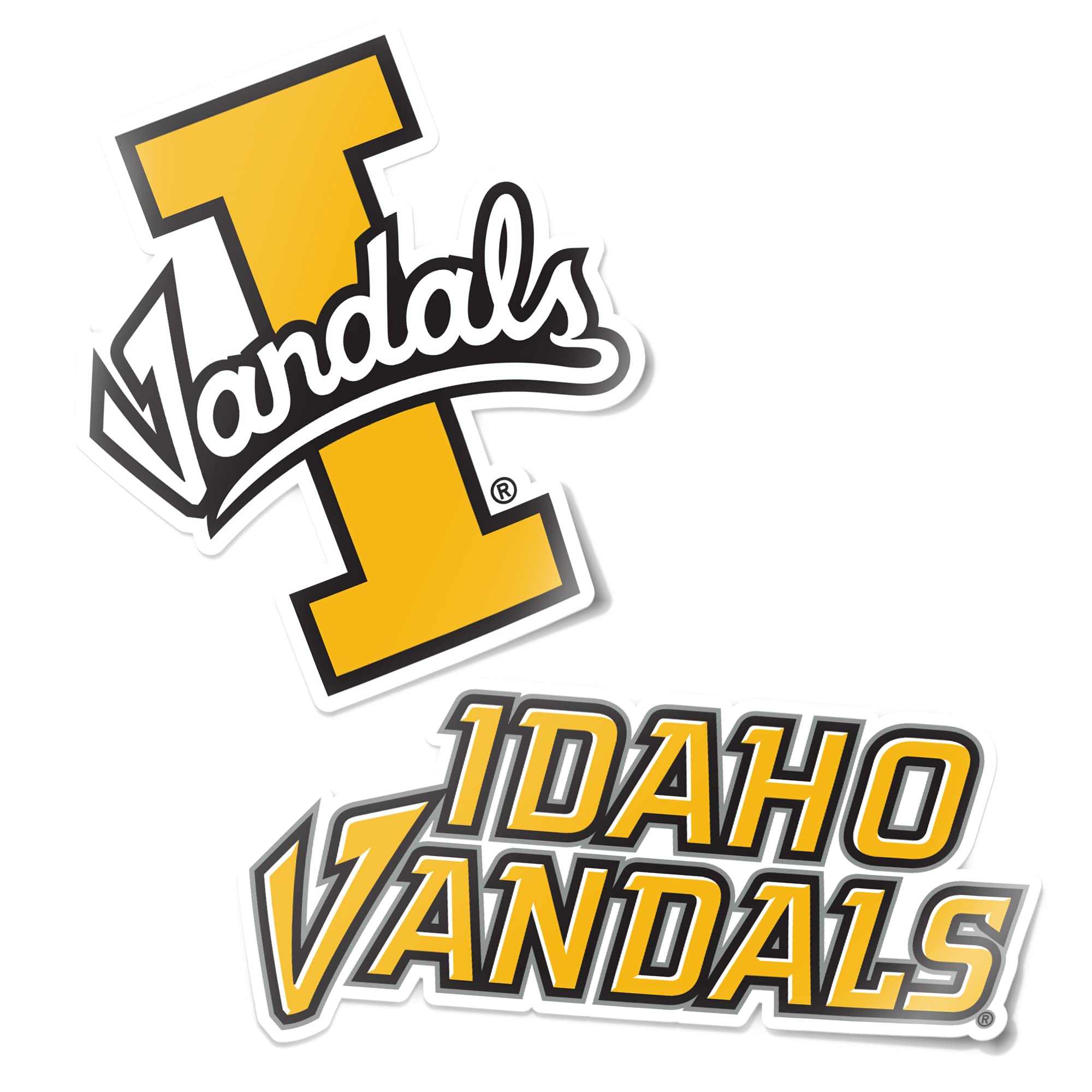 Desert Cactus University of Idaho Sticker Vandals U of I Vinyl Decal Laptop Water Bottle Car Scrapbook (4 Inch Set V1)