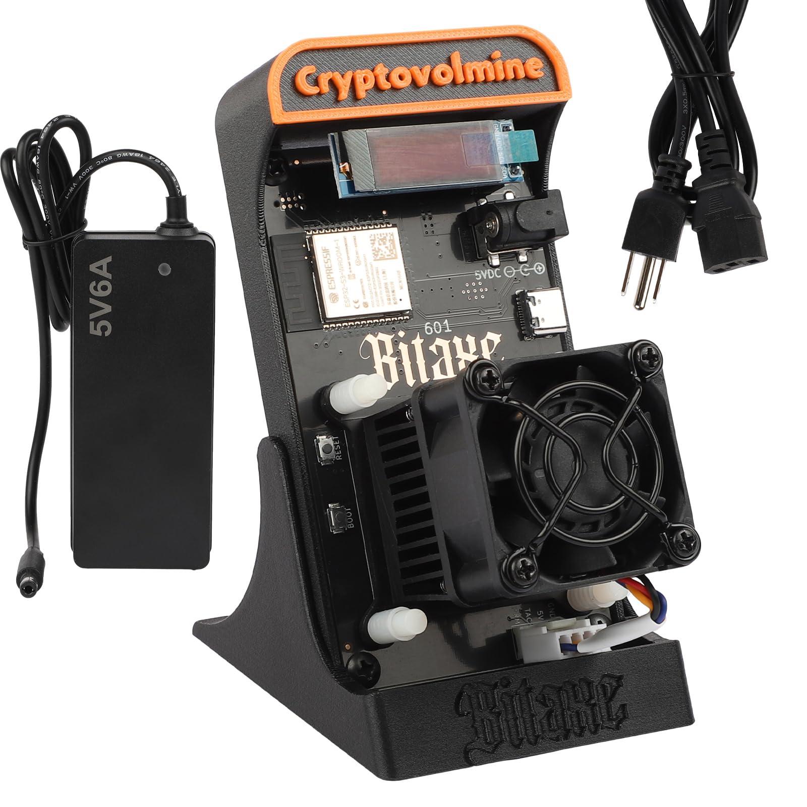 Bitcoin Mining Machine DTV Bitaxe Gamma Solo Bitcoin Miner - 1.2 TH/s @  18W, Open-Source ASIC, Low Power, Quiet For Home Mining Solo Mining Hardware