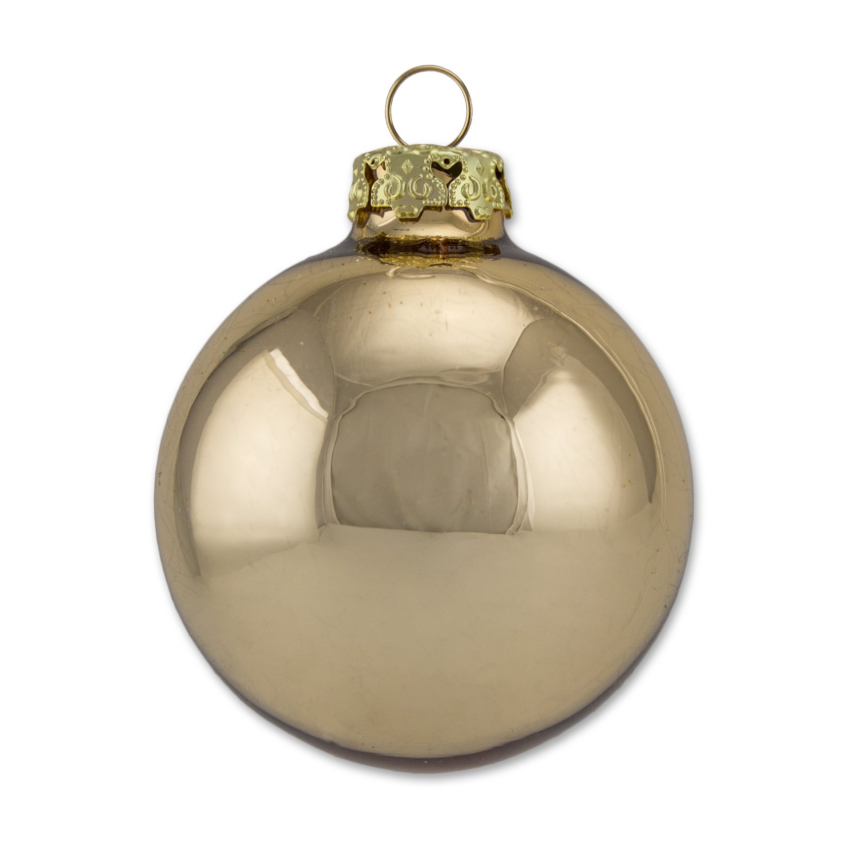 Thüringer Glasdesign Christbaumkugeln - 12 Stück Gold Matt & Glänzend, 8cm
