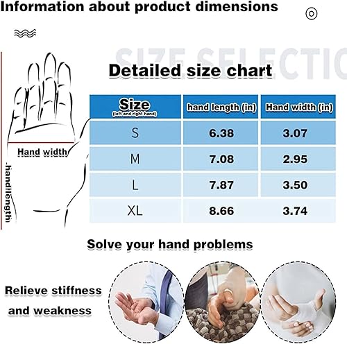 Miniatura 37 de Guante de robot para entrenamiento de mano de rehabilitación fortalecedor de mano Ortesis de dedo para accidente cerebrovascular hemiplejia izquierda