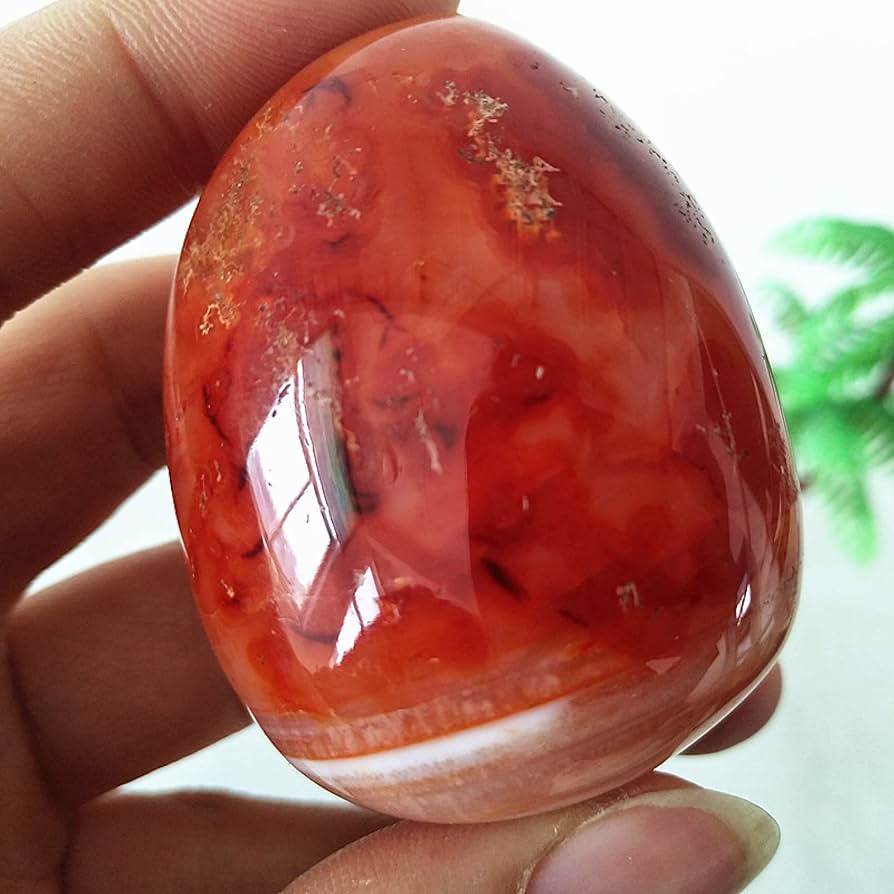 Amazon.co.jp: 天然石赤瑪瑙パームストーンチャクラ