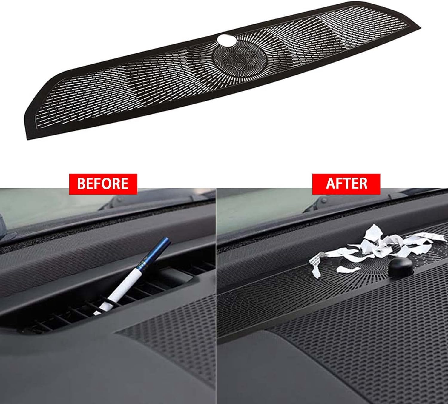 Black Dashboard Air Outlet Dust Cover Trim Alloy for Land Rover Defender 2020-2022