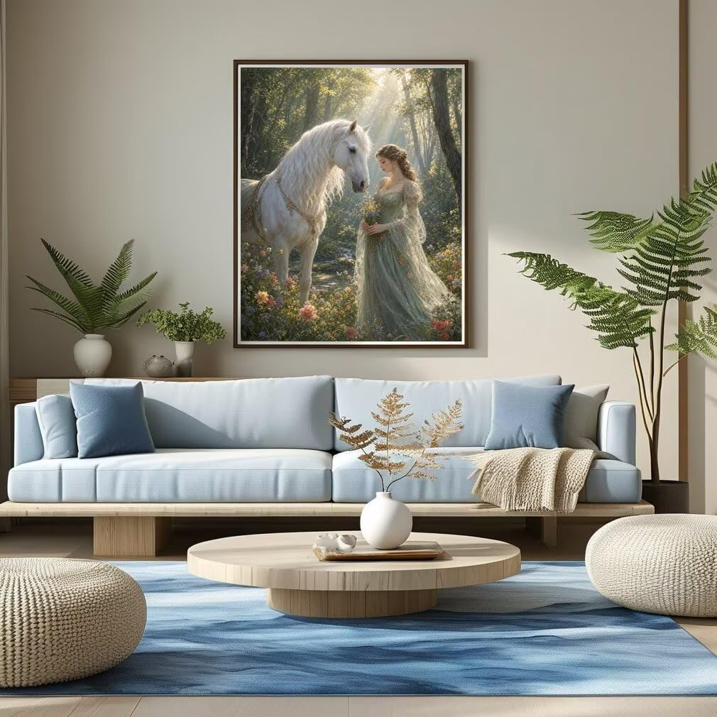 Diamond Painting Princesa, Manualidad Creativa y Relajante 100x130cm C8-148