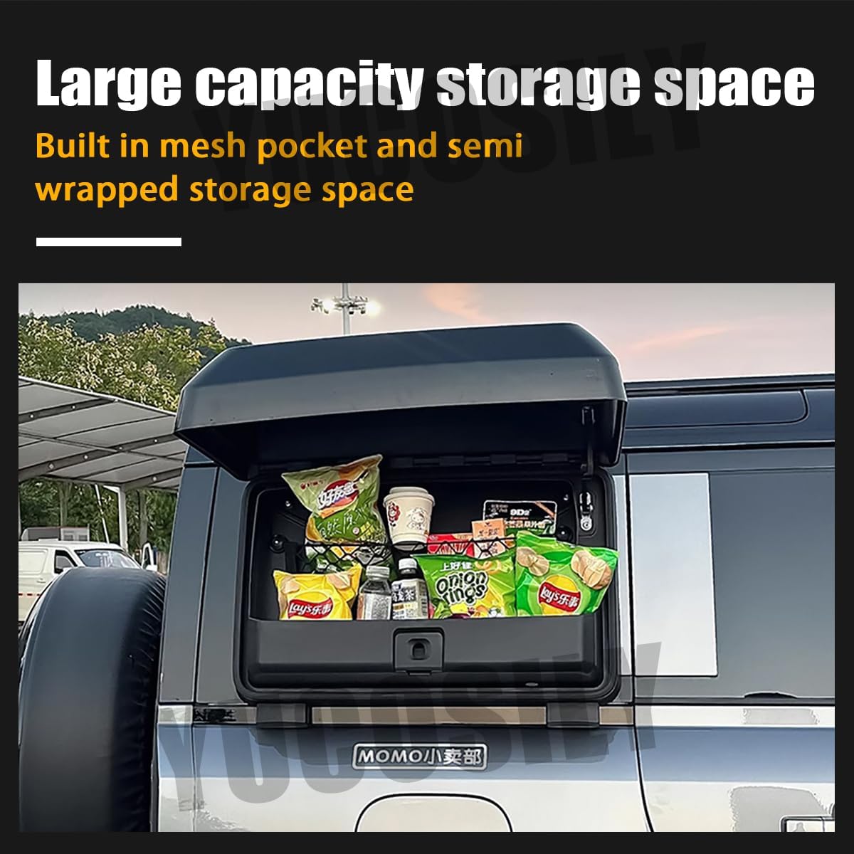 Black Side Access Ladder Roof Step Accessories Fit for LC250 J250 Land Cruiser 2024-2025