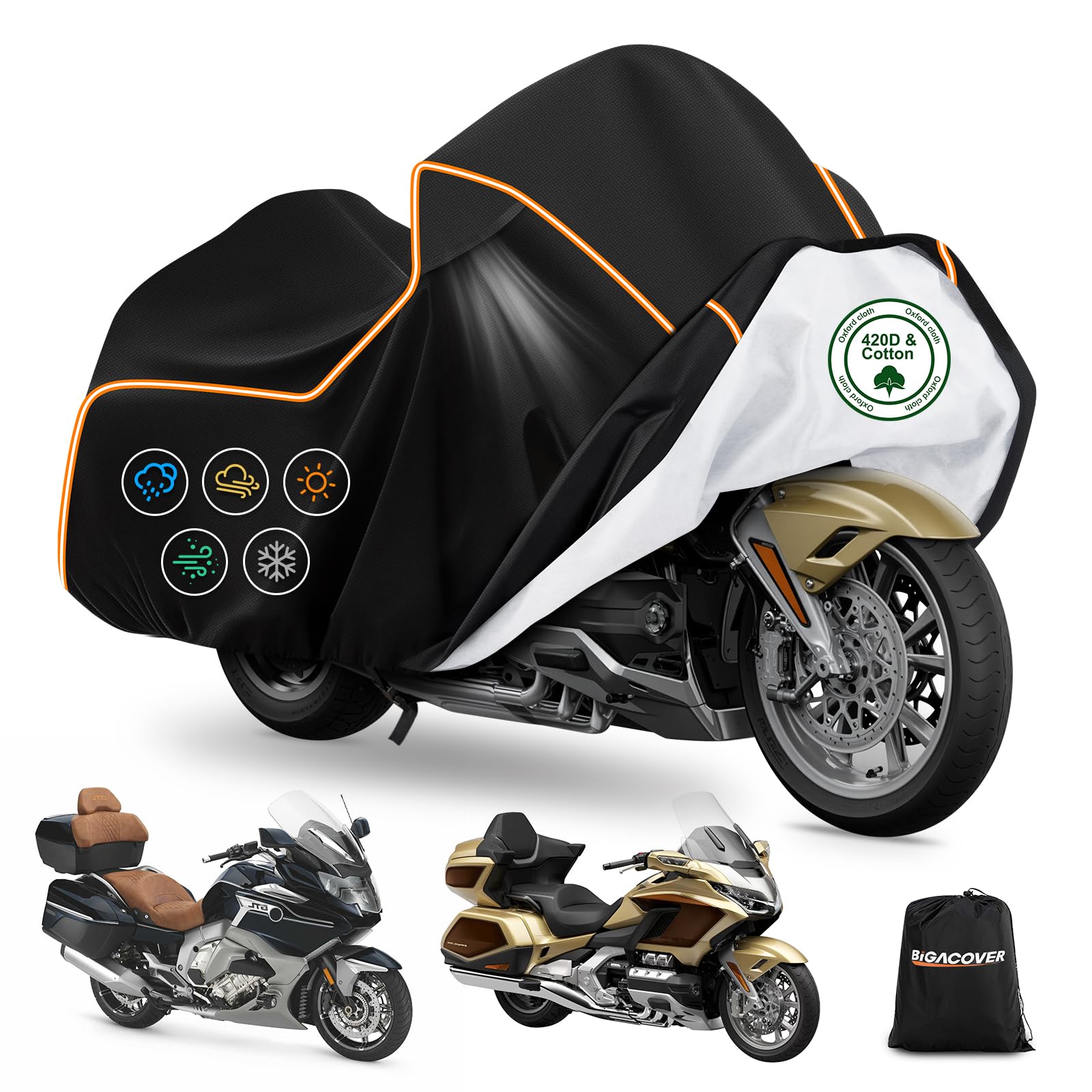 Photo 1 of BIGACOVER Motorcycle Cover for Honda Gold Wing GL1800 Tour