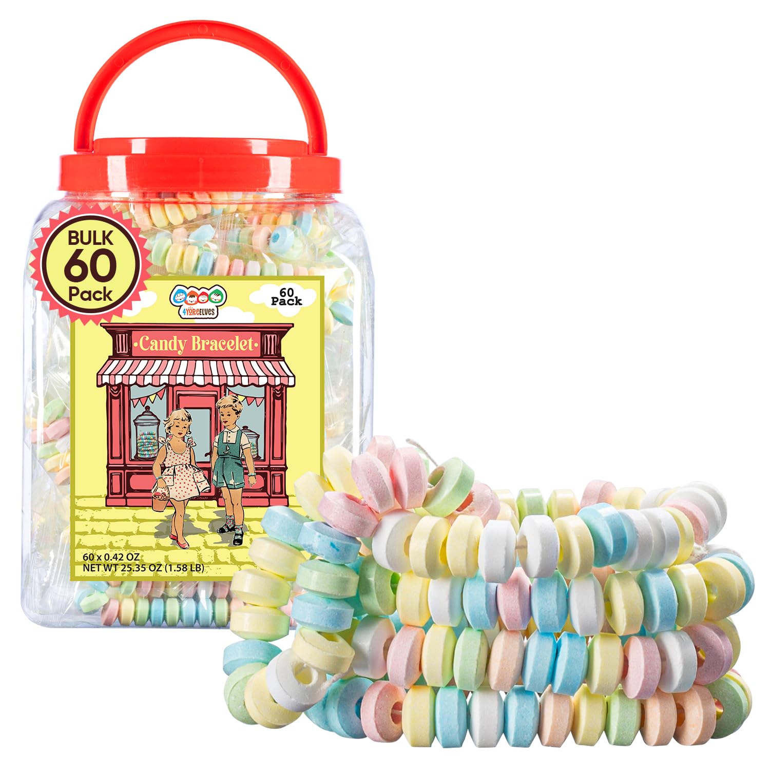 Bulk Pack de 48 Bracelets de Bonbons Enveloppés Guadeloupe Ubuy