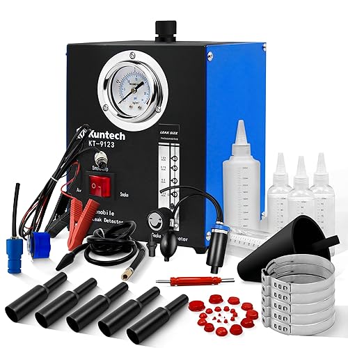 Máquina de humo automotriz bomba de aire incorporada, detector de fugas de humo de 12 V CC para sistema de tuberías, sistema EVAP, fugas de