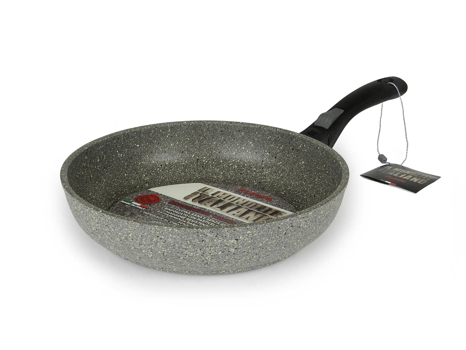 Flonal Cookware MOIPB2890, Monolite Tegame Magma-Tech Plus 1 Maniglia Estraibile 28 cm, Grigio