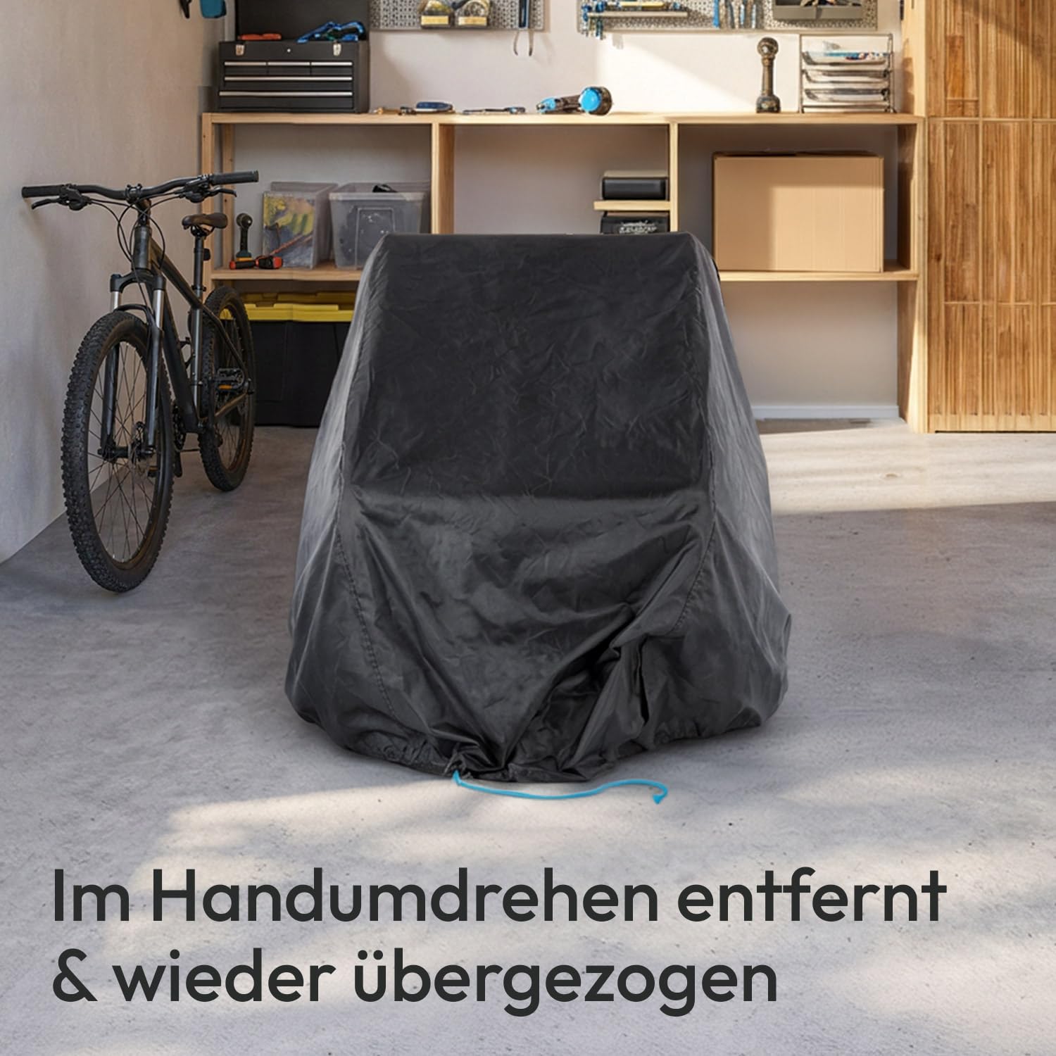 Qeridoo Faltgarage für Fahrradanhänger | Wetterfeste Schutzhülle | Robuste Abdeckung für Qeridoo Modelle | Platzsparend & einfach faltbar