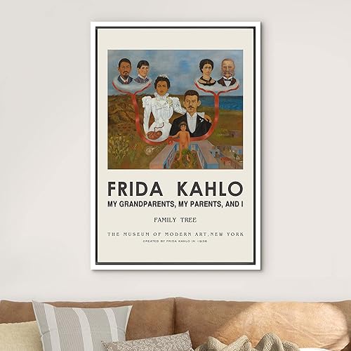 Miniatura 67 de IDEA4WALL - Lienzo enmarcado con impresión de arte abstracto listo para colgar en la pared de la sala y habitación Bs06-2103-famoso-m19