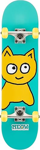 Meow Skateboards Big Cat Mini patineta completa - 7.25 x 30 pulgadas