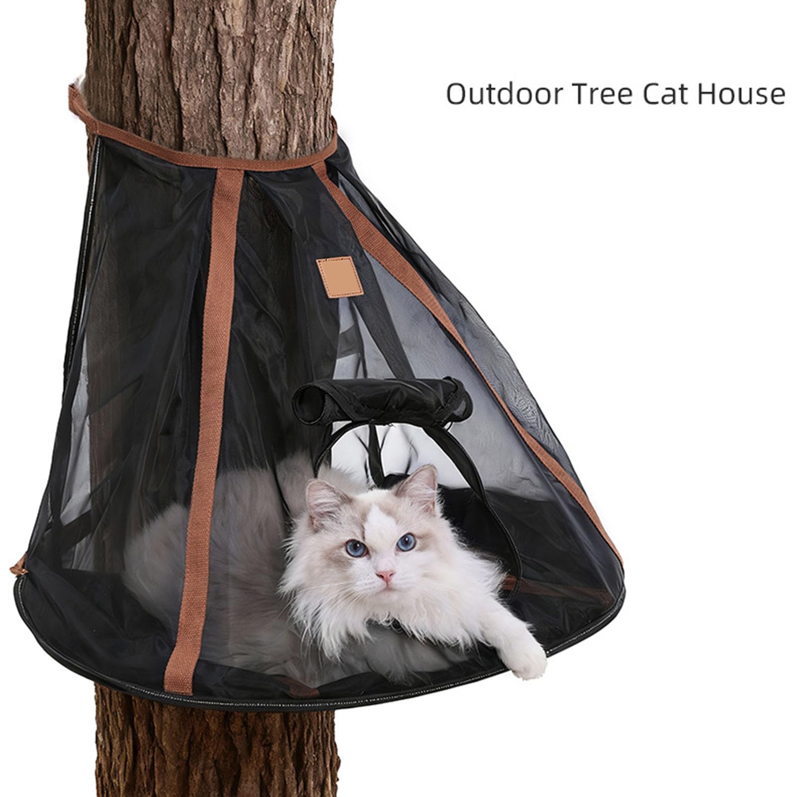 Cama de viaje ligera para mascotas, hamacas desmontables para gatos, con tela de nailon resistente para coche, camping o casa, accesorios de viaje para gatos de montaje rápido