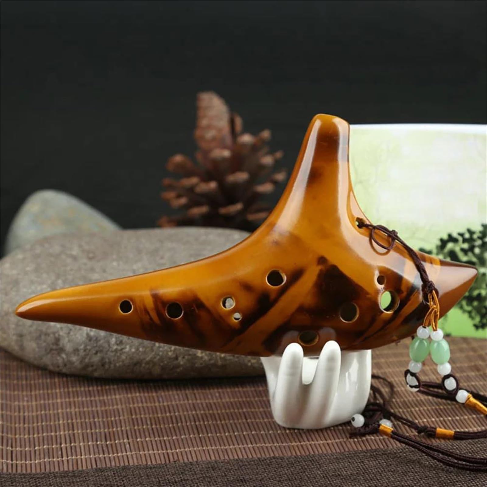 Ocarina Ocarina In Ceramica Alto C A 12 Fori Adatta Per Dilettanti E Musicisti Professionisti