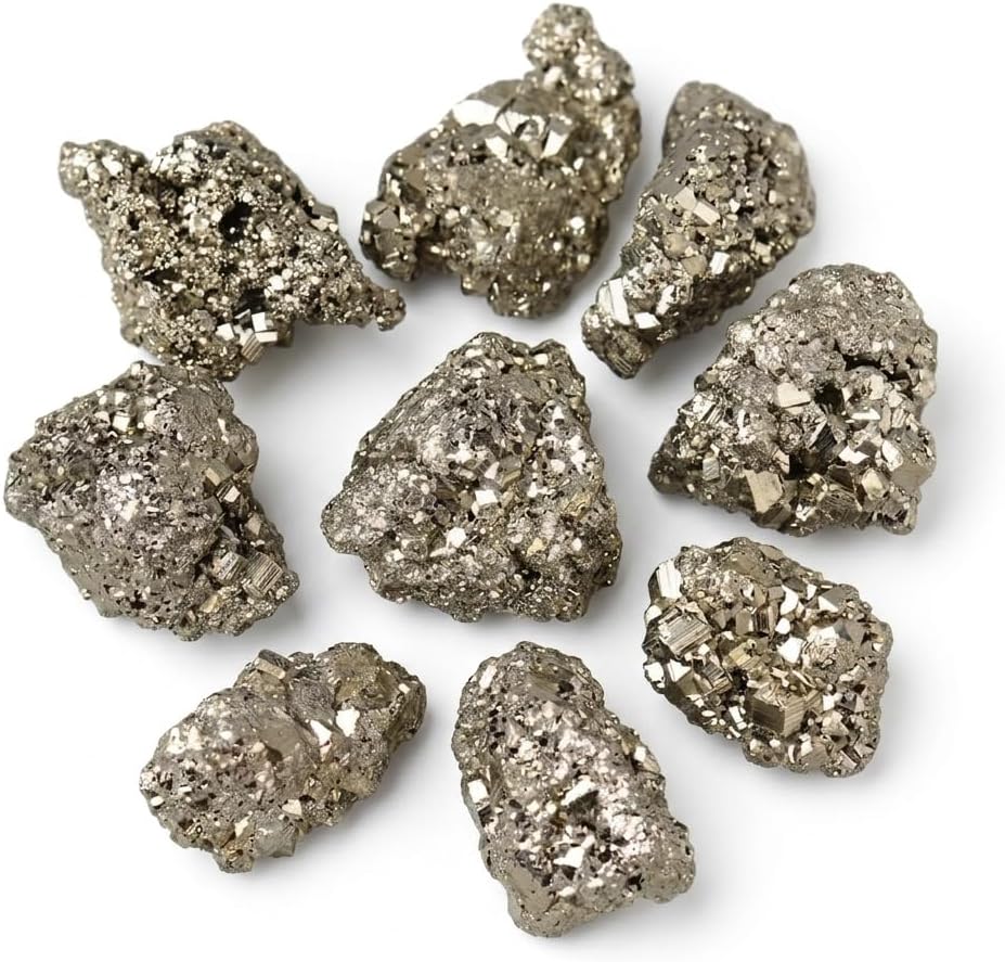 โ crystalmiracle GOLDEN PYRITE SINGLE PIECE ROCK CRYSTAL HEALING REIKI FENG SHUI HOME OFFICE GIFT PSYCHIC ENERGY MEDITATION GEMSTONE SPIRITUAL HANDCRAFTED