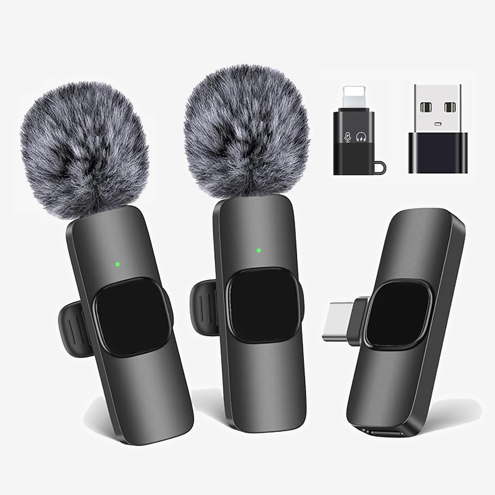 K8 Wireless Microphone - Plug & Play for iPhone & Android -8