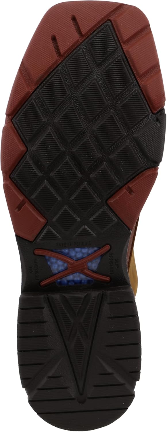 Twisted X Lacer 8in CellStretch Men's Distressed Saddle/Cognac Work Boot