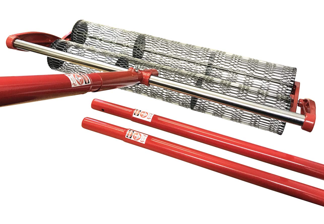 Multicrete Concrete Double Roller Tamp 3Ft Or 4Ft Imprinted Concrete Tools (3Ft (915Mm) Roller Tamp With 3 Poles)