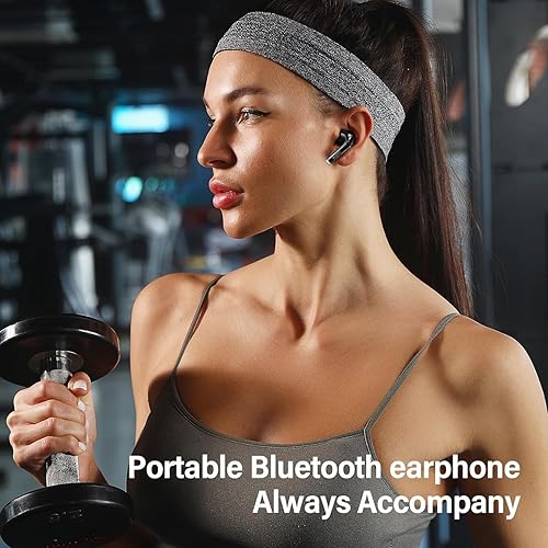 Miniatura 7 de Auriculares inalámbricos, auriculares Bluetooth 5.3 con pantalla de alimentación LED, funda de carga, auriculares inalámbricos verdaderos con sonido