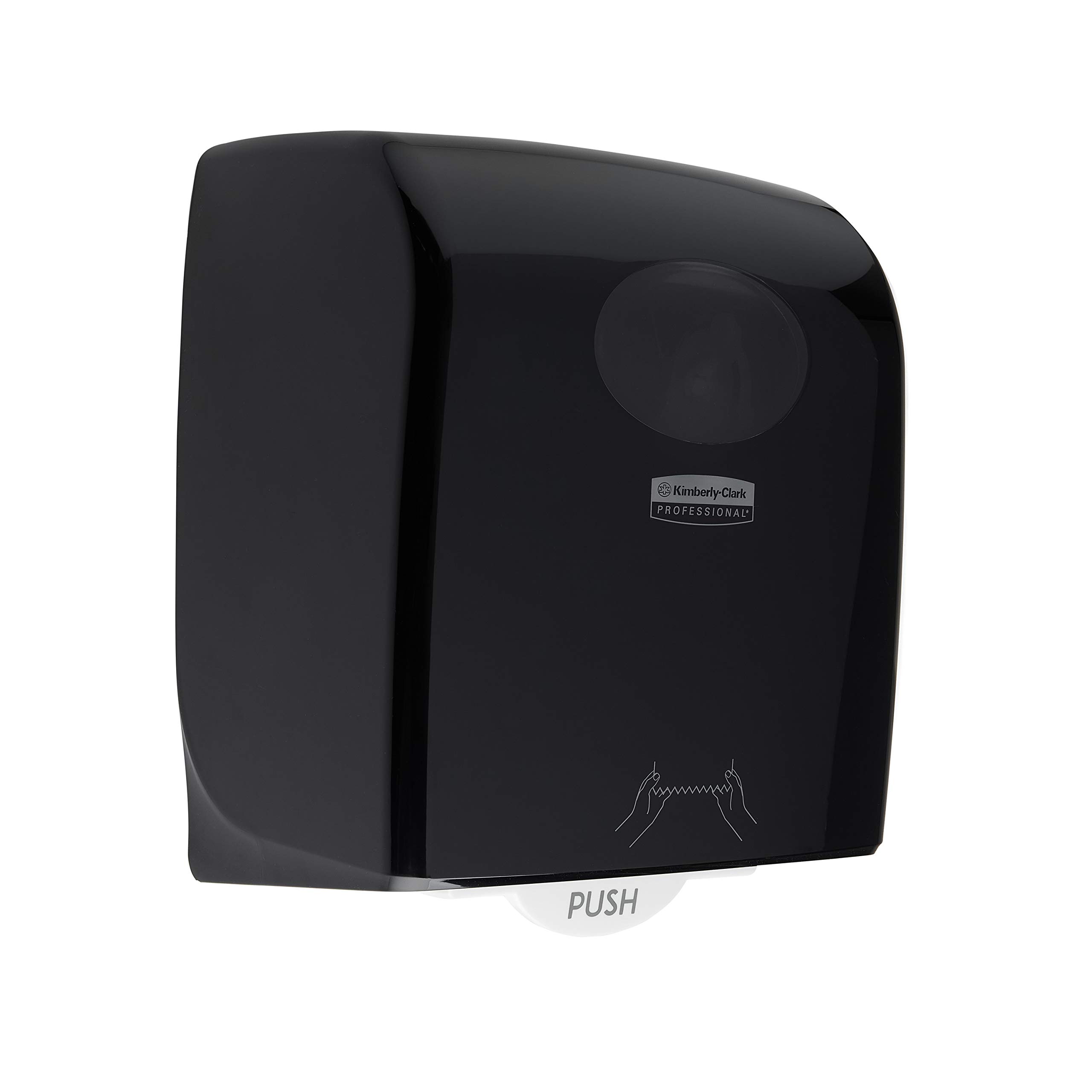 Aquarius 7376, dispensador de toallas secamanos en rollo, negro, 1 x 1 dispensador