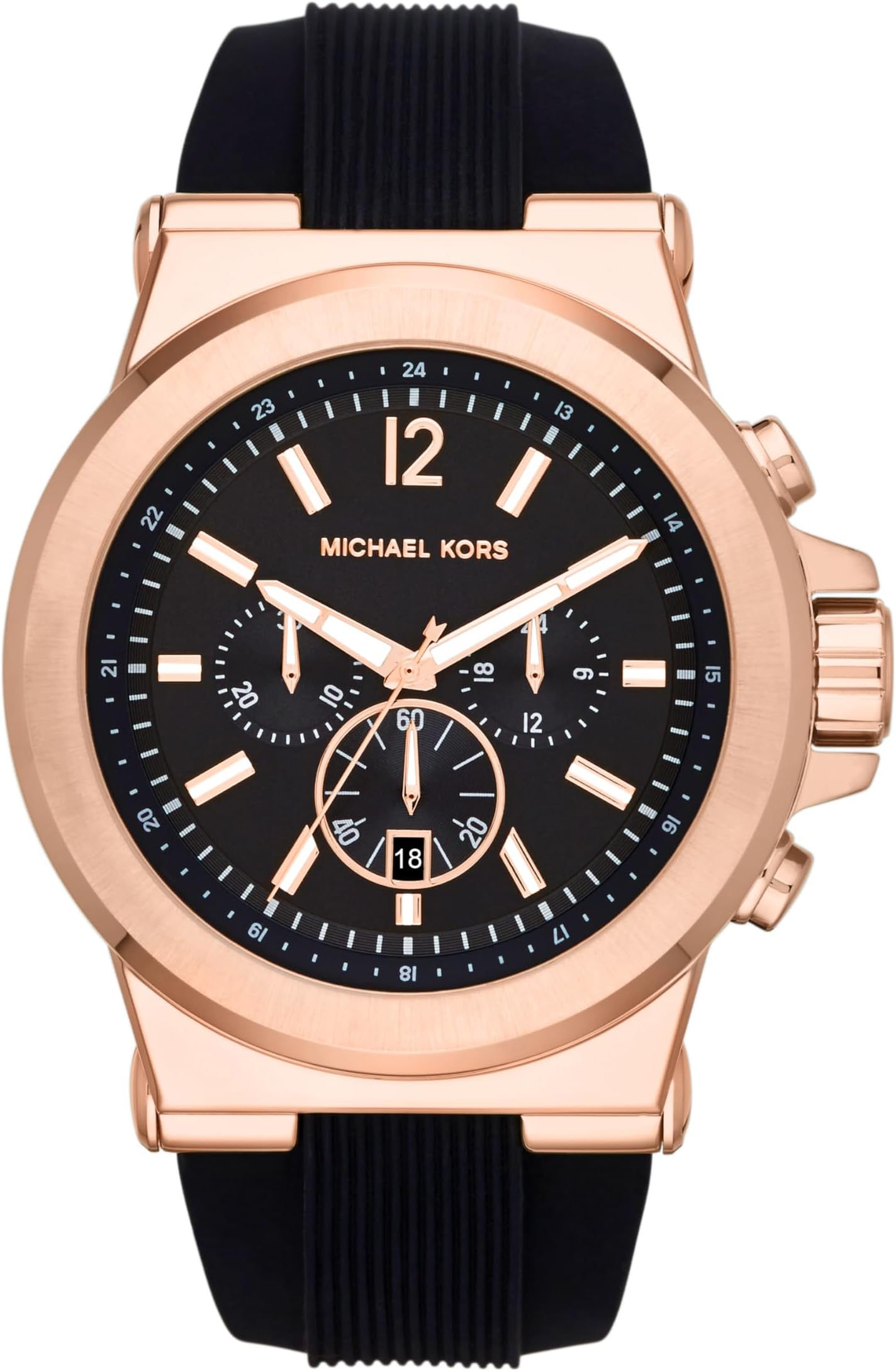 Michael Kors Dylan Men's Watch, Stainless Steel Chronograph Watch for Men with Steel or Silicone Band