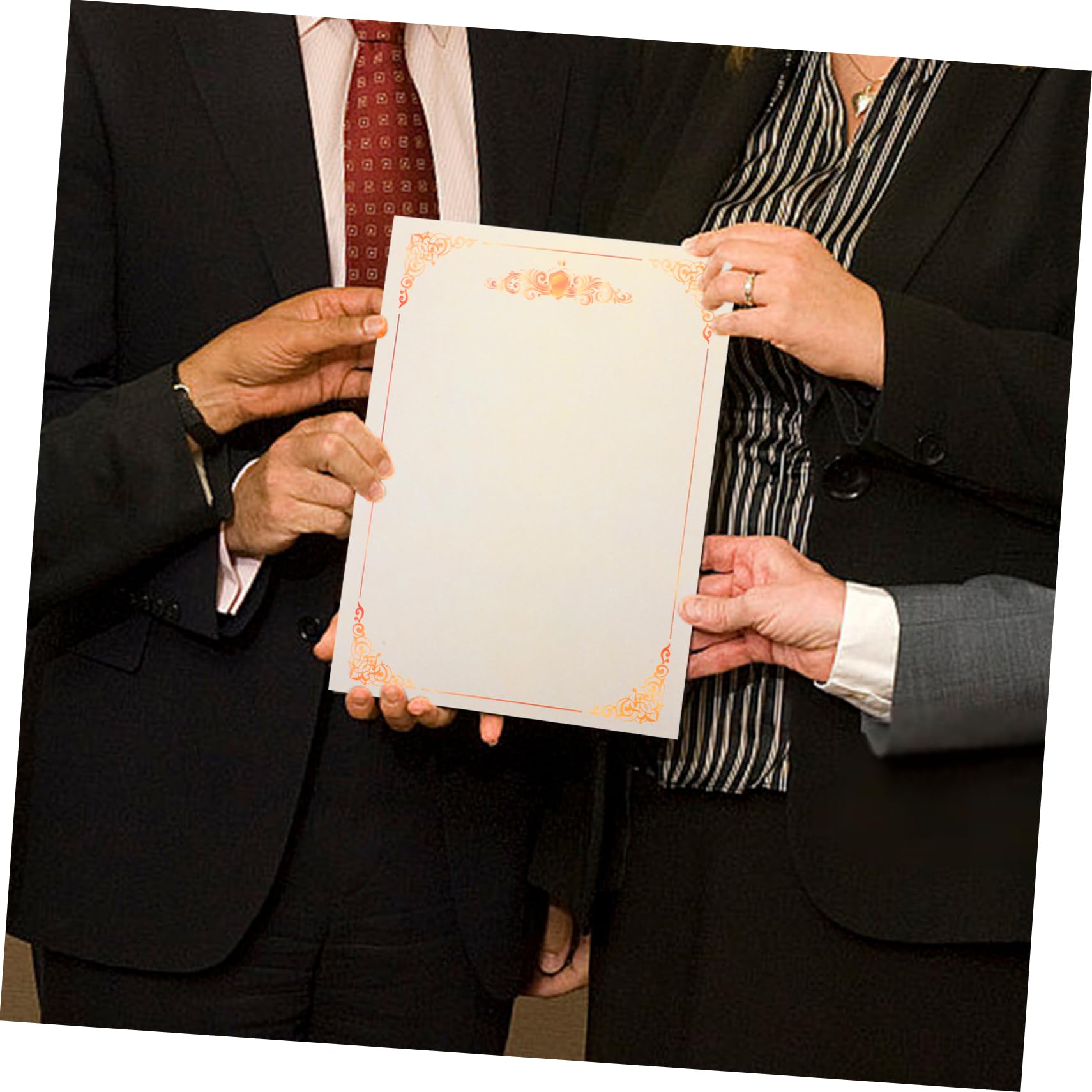 TEHAUX 200 Blatt Blanko Zertifikatspapier Honor Certificate und Diplompapier mit Abgerundeten Ecken Beschreibbar und Druckbar für Auszeichnungen und Urkunden