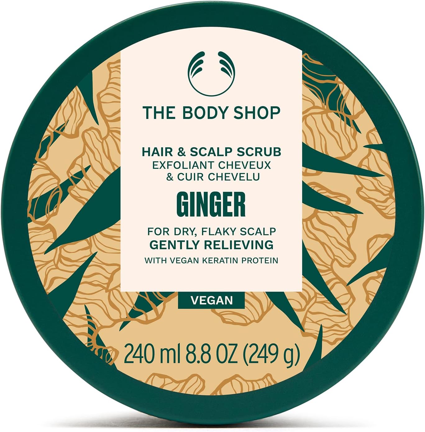 The Body Shop Ginger Hair & Scalp Scrub – Exfoliant for Hair & Scalp – Vegan – 240ml