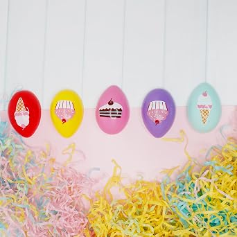 Dessert Shop Smarties Filled Plastic Easter Eggs, 2.1 Ounce, 12 Count