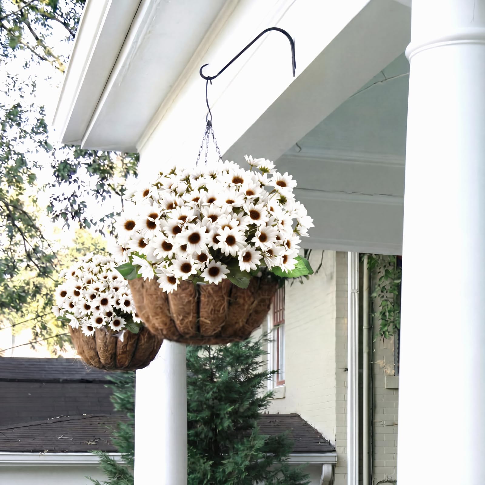 Künstliche Sonnenblume mit Stielen, Blumenstrauß, künstliche Pflanzen, UV-beständig, Kunststoff, Kunstblume für den Außenbereich, kein Verblassen, für Hochzeit, Herbst, Garten, Zuhause, Fensterkasten,
